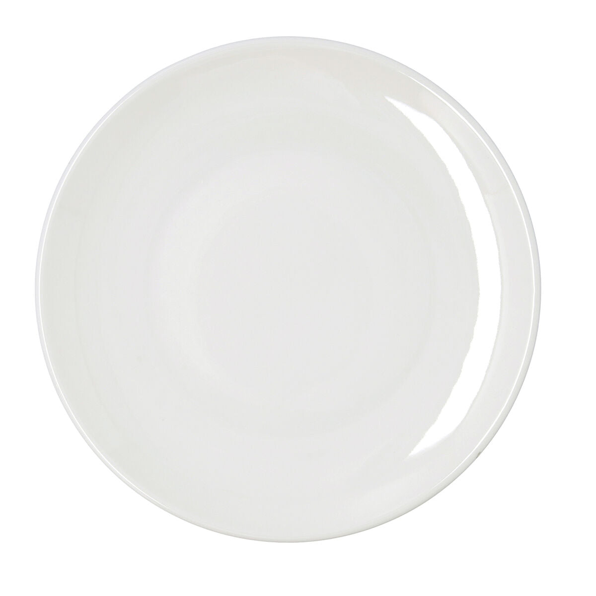 Ruokalautaset Ø 30 cm, 6 kpl - valkoinen keramiikka, mikroaaltokestävä