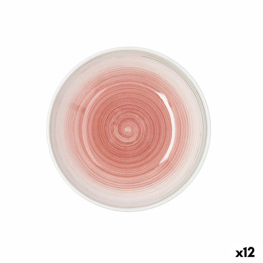 Syvä lautanen 21,5 cm, keramiikka - pinottava & mikroaaltokestävä, vihreä, 12 kpl