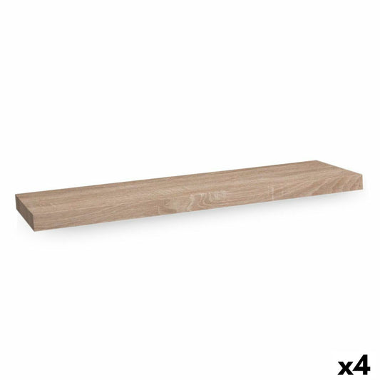 Seinähylly MDF 23,5 x 80 x 3,8 cm, ruskea, hyllylevy 4 kpl, puukuvio