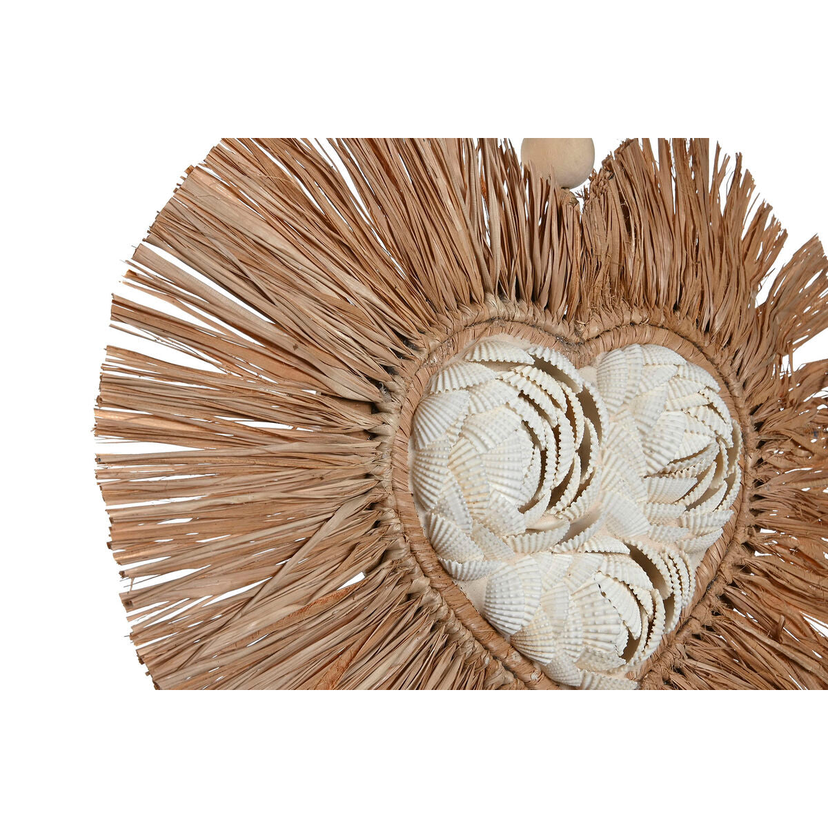 Seinäkoriste luonnonmateriaali 26 x 3 x 46 cm, 2 kpl - puu & meriheinä, boho-tyyli