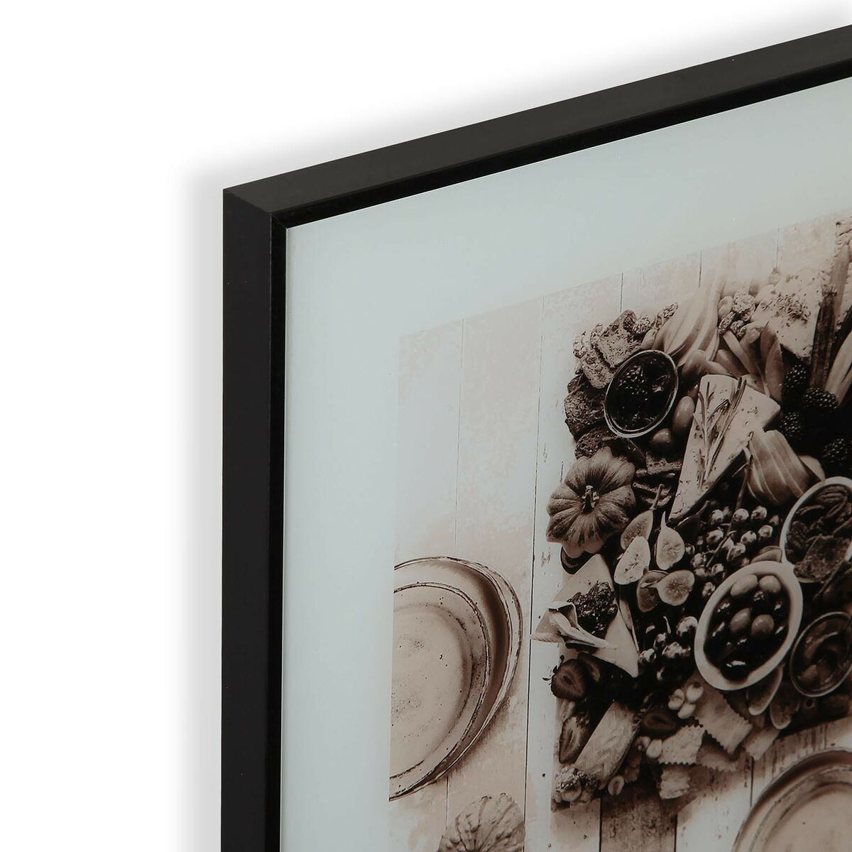 Seinätaulu 30 x 30 cm kehystetty, aperitiivi-kuva, polystyreeni, keittiöön