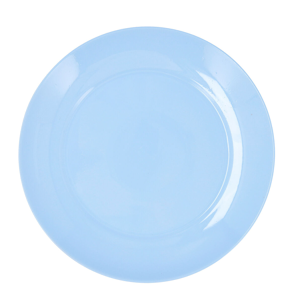 Lautanen 25 cm lasi, sininen - pinottava & mikroaaltouuniin, 24 kpl