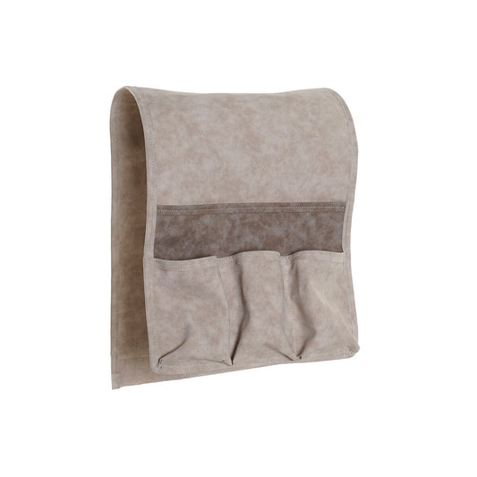 Sohvan sivutasku kaukosäätimille, polyuretaani, harmaan sävyt 30 × 0,5 × 90 cm