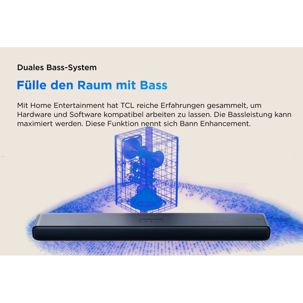 Soundbar 2.0 100 W Bluetooth eARC, Dolby Atmos TV:lle, HDMI 2.1, musta, 81 cm