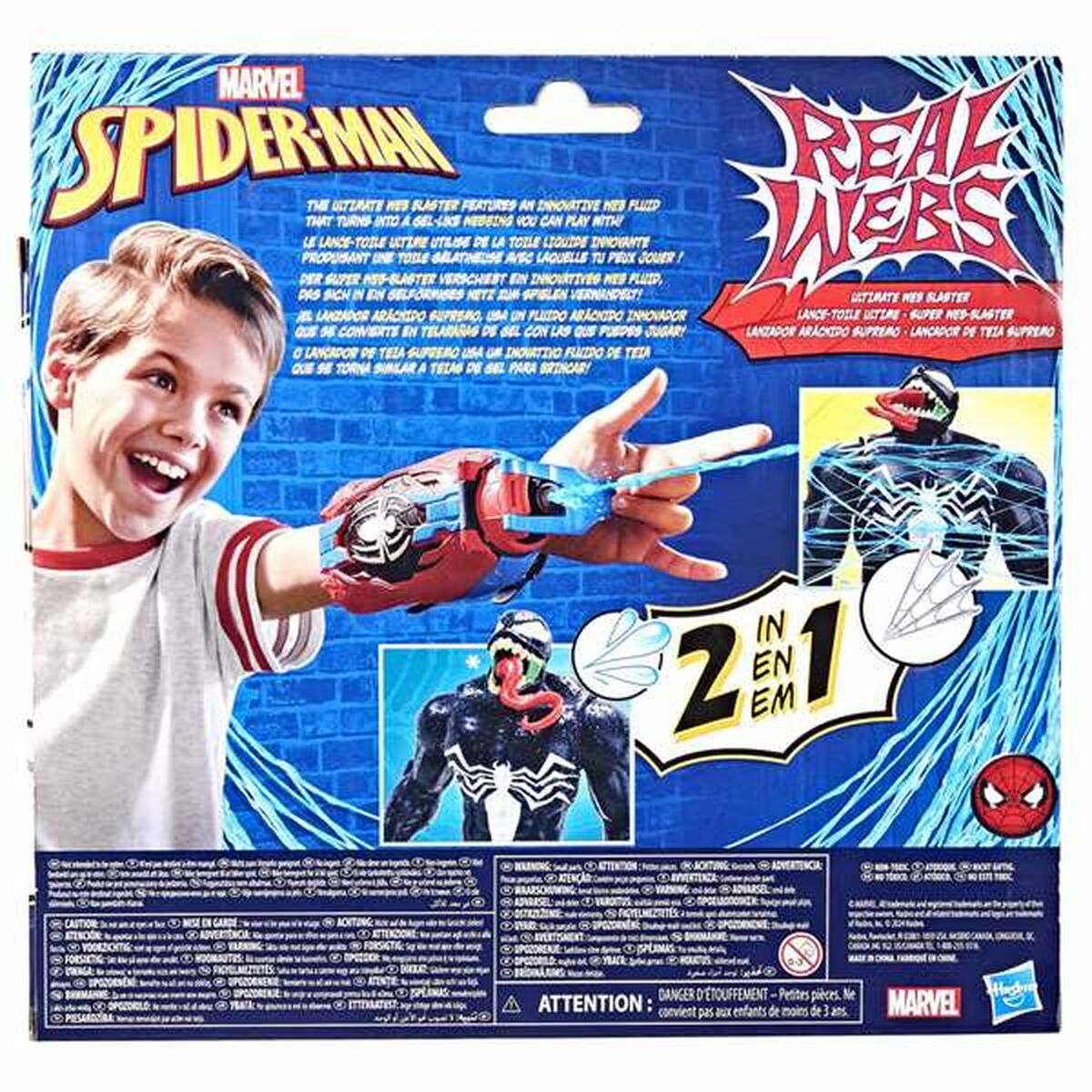 Spider-Man verkkoheittaja Real Webs - web blaster käsiase lapsille 5+ & varaosat