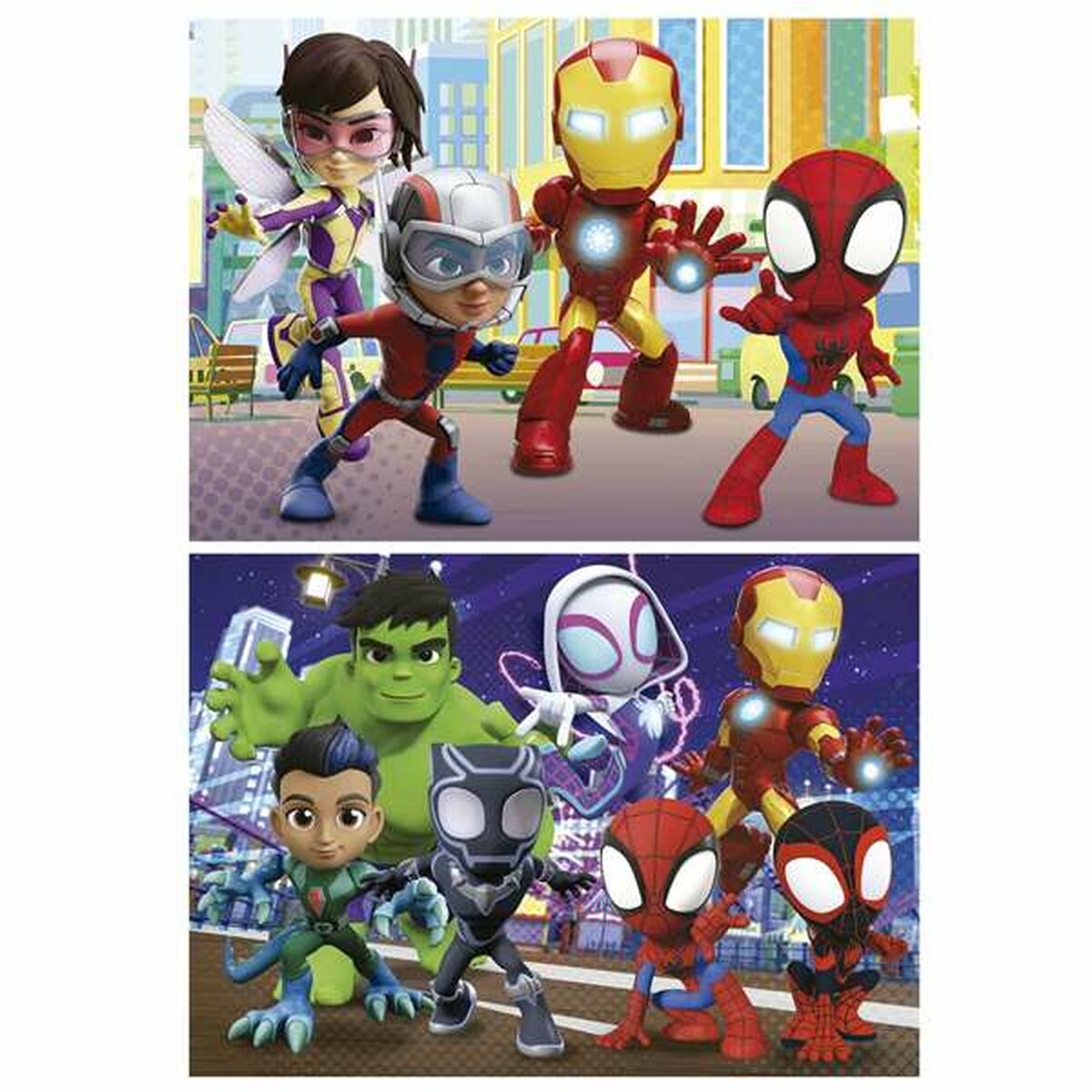 Spidey palapelit 48 palaa, 2 kpl setti, lasten palapelit 4+ v, kuvitus, Educa