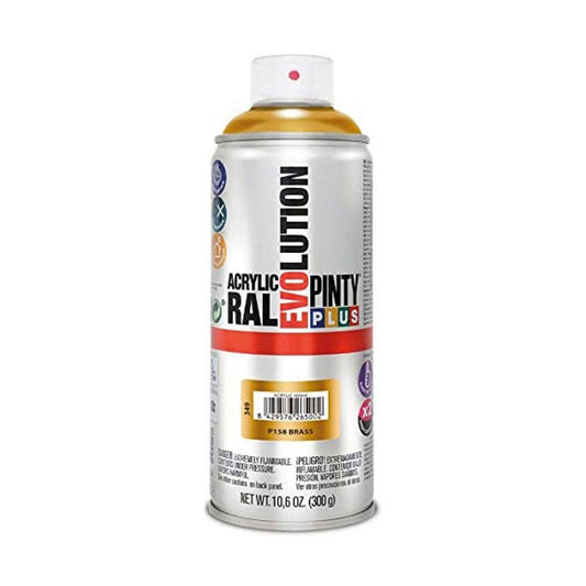 Spraymaali messinki 400 ml, nopeasti kuivuva metallinhohto, Pintyplus Evolution