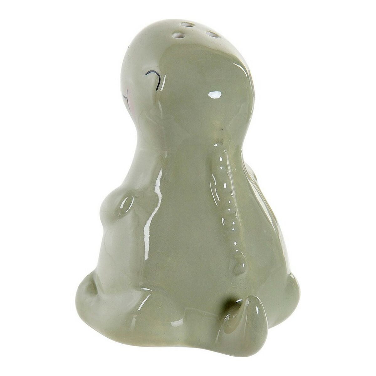 Suolasirotin kannellinen 2 kpl, dinosaurus, dolomiitti 6,6 x 7 x 7,7 cm vihreä