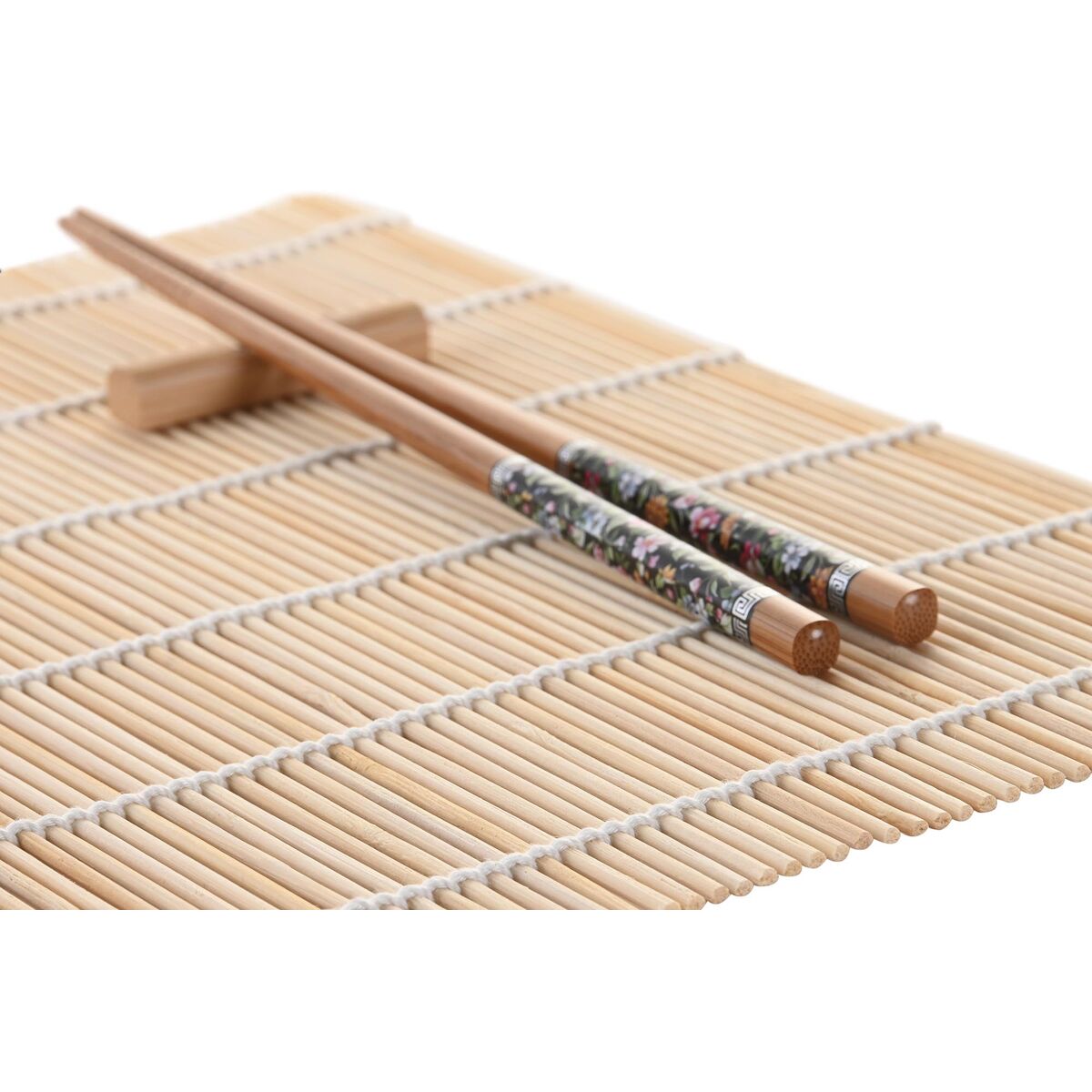 Sushisetti 16 kpl, keramiikka & bambu, itämainen kulhoilla, 14,5 x 14,5 x 35 cm