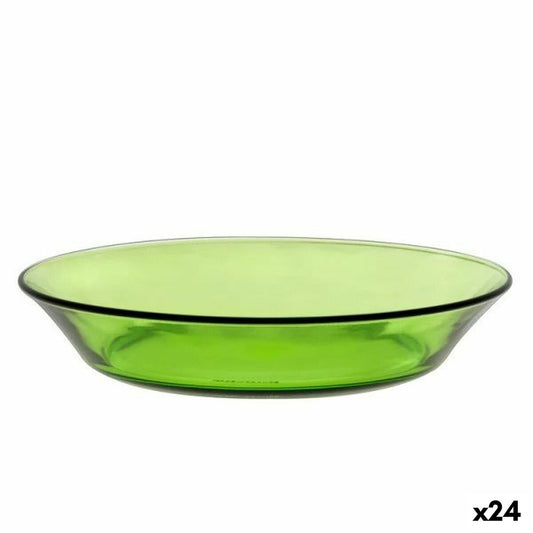 Syvä lautanen Ø 19 cm vihreä, 24 kpl kristallilasi ruokailuun Duralex keittiöön