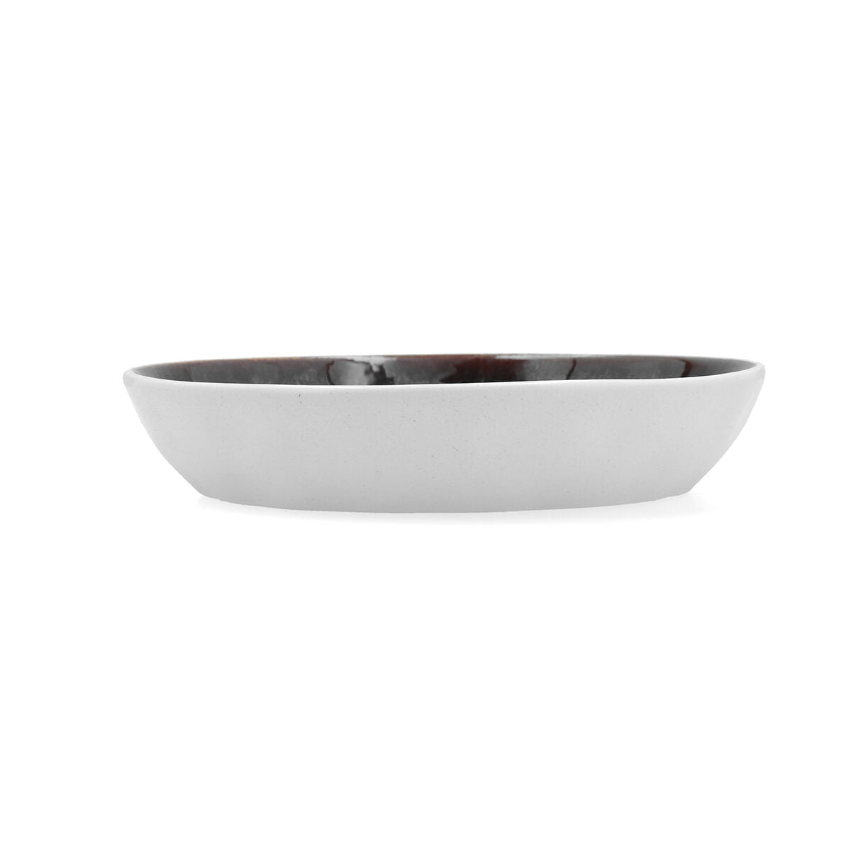 Syvä lautanen 21,5 cm ruskea keramiikka, mikroaaltouuniin & tiskikoneeseen, 6 kpl