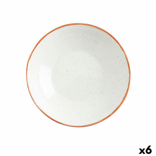 Syvä lautanen 21 cm keramiikka, beige – 6 kpl, astiastoon ja arkeen ruokailuun