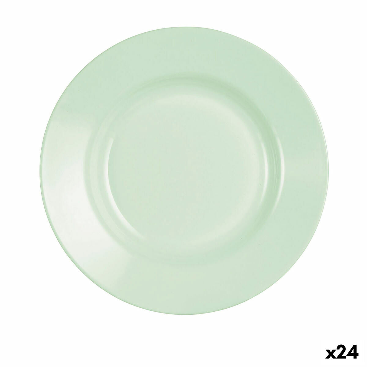 Syvä lautanen Ø 22 cm, pinottava vihreä lasi, astianpesukone & mikro, 24 kpl