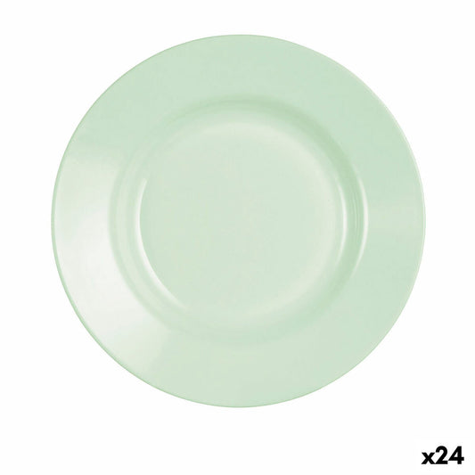 Syvä lautanen Ø 22 cm, pinottava vihreä lasi, astianpesukone & mikro, 24 kpl