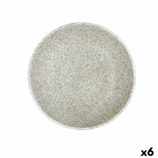 Syvä lautanen Ø23 cm, beige, 6 kpl, astianpesukone- & mikroaaltokestävä