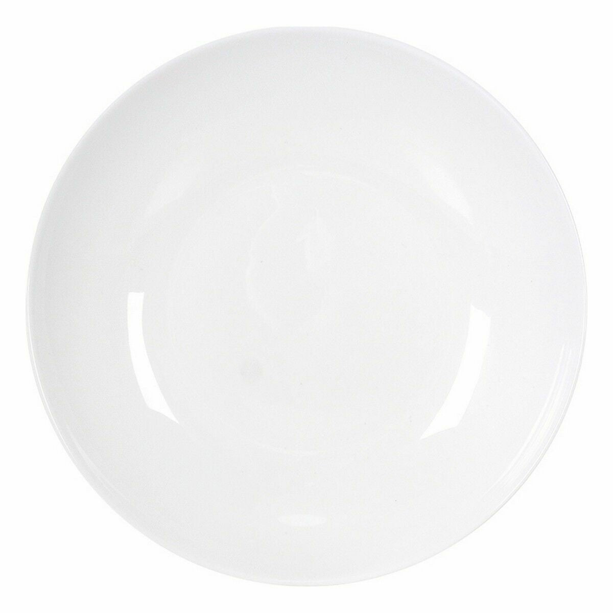 Syvä lautanen Ø 23 cm, 36 kpl - valkoinen tarjoilulautanen ravintolaan & juhliin