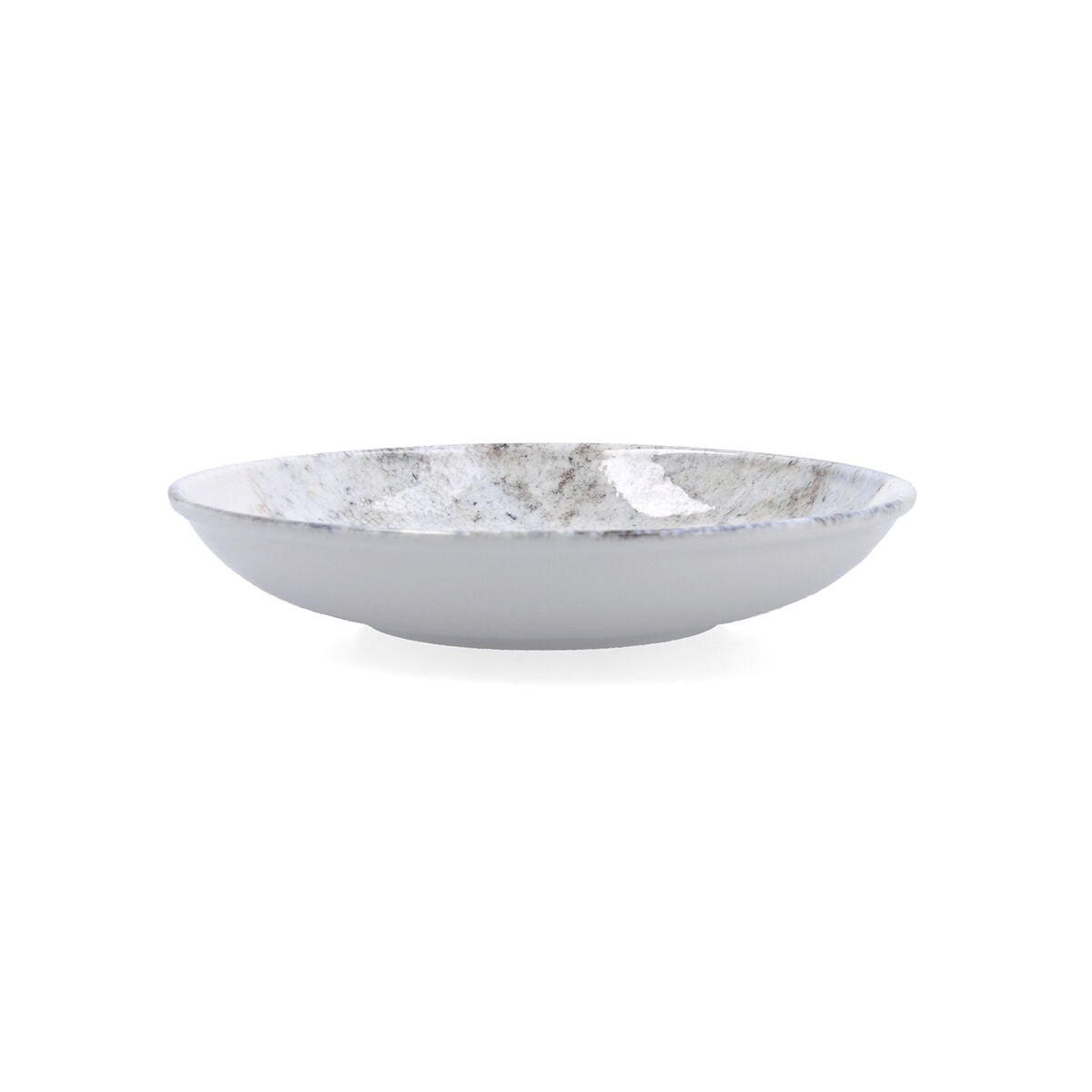 Syvä lautanen Ø 23 cm keramiikka beige, 6 osaa, pinottava ja mikroaaltovalmis