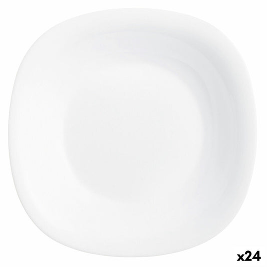 Syvä lautanen Ø 23,5 cm lasi, 24 kpl, valkoinen - ruokailuun & tarjoiluun