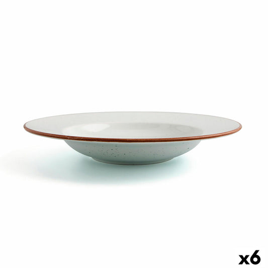 Syvä lautanen keraaminen beige Ø 26 cm, 6 kpl - ruokailuun & astiastoon, kotiin