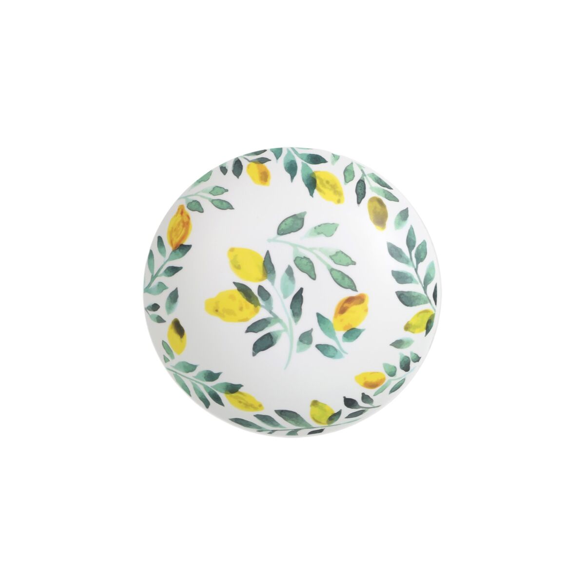 Syvä lautanen melamiini 21 x 5,3 cm, sitruuna, matt, ruokailuun, 24 kpl