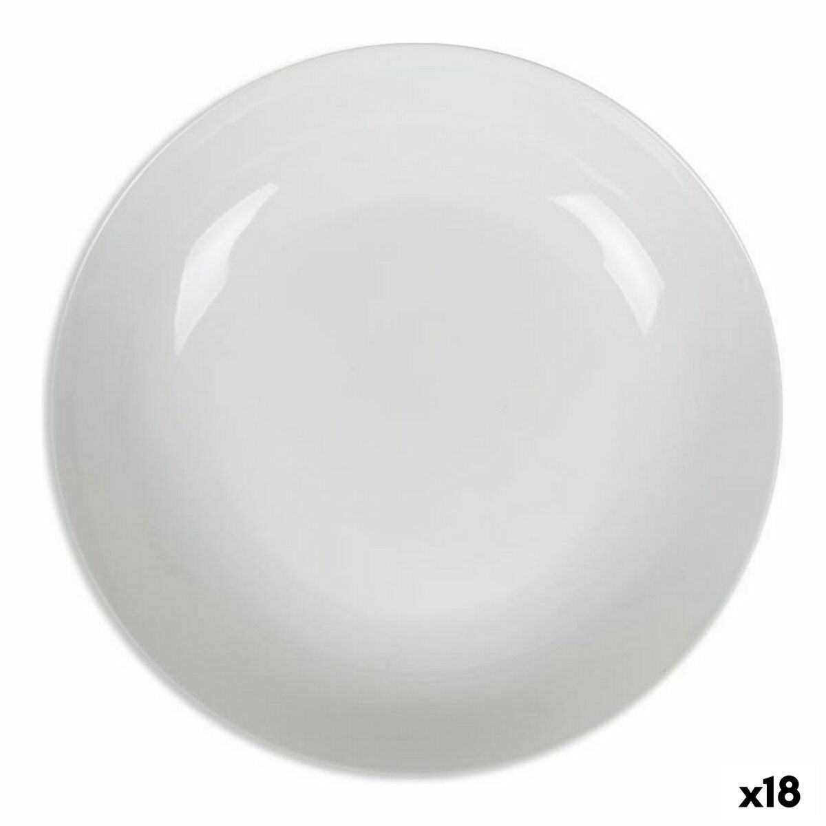 Syvä lautanen posliini Ø 21 cm, 18 kpl - Mobius, keitto- & pastalautasiksi