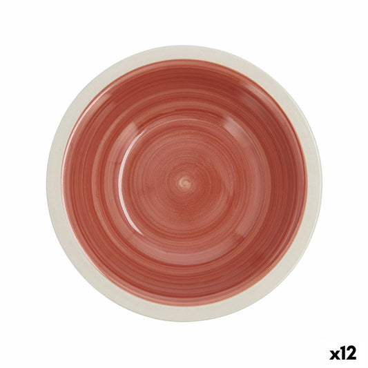 Syvä lautanen terrakotta keramiikka Ø 21,5 cm, 12 kpl, mikroaaltokestävä