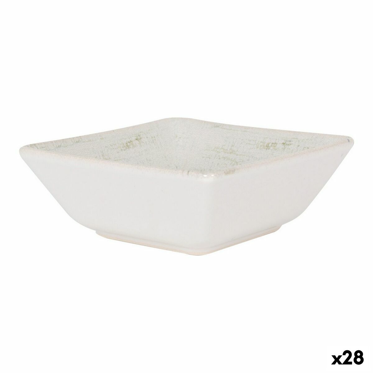 Syvä lautanen posliini 13 x 13 x 5 cm, 28 kpl - valkoinen ruokakulho tarjoiluun