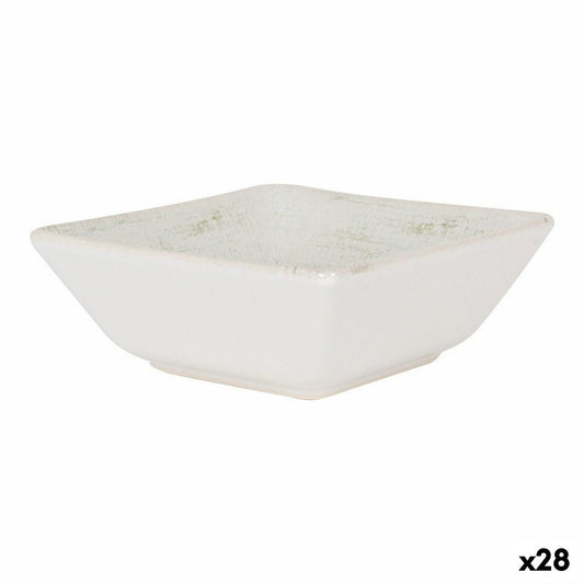 Syvä lautanen posliini 13 x 13 x 5 cm, 28 kpl - valkoinen ruokakulho tarjoiluun