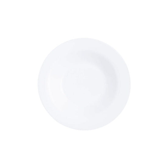 Lautasetti 6 osaa, syvät lautaset 22 cm valkoinen lasia Intensity Arcoroc