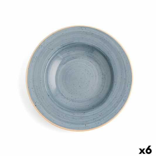 Syvä lautanen Ø 26 cm, keramiikka sininen, 6 kpl, keitto & ruoka Ariane Terra