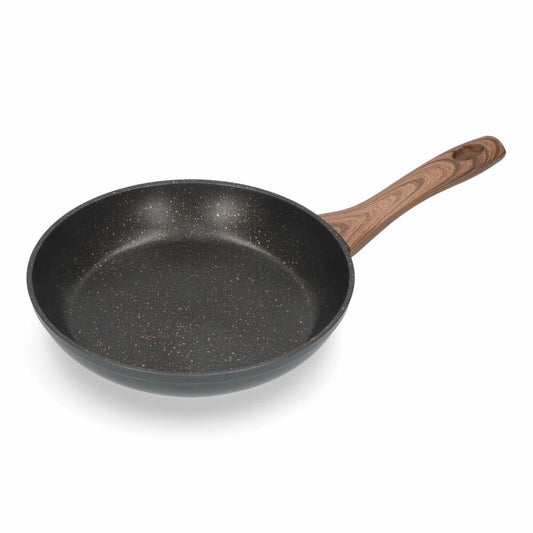 Paistinpannu 22 cm, tarttumaton - kaikille liesityypeille, puukahvalla keittiöön