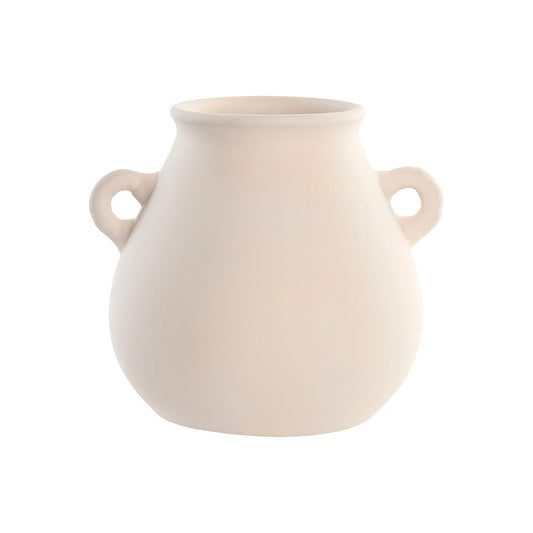 Maljakko terrakotta beige, perinteinen kahvallinen 29 x 25 x 25 cm sisustukseen