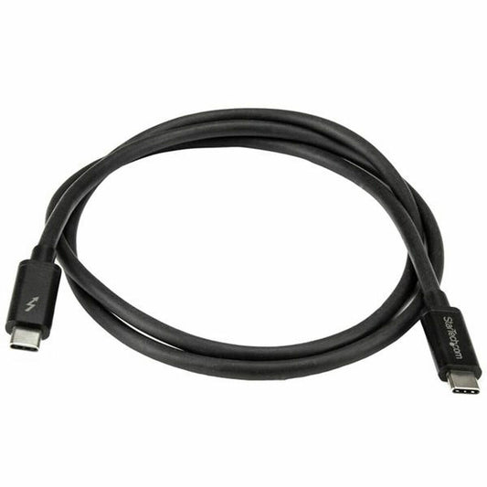 Thunderbolt 3 -kaapeli 1 m, USB-C-USB-C uros-liittimet, kestävä, musta, StarTech