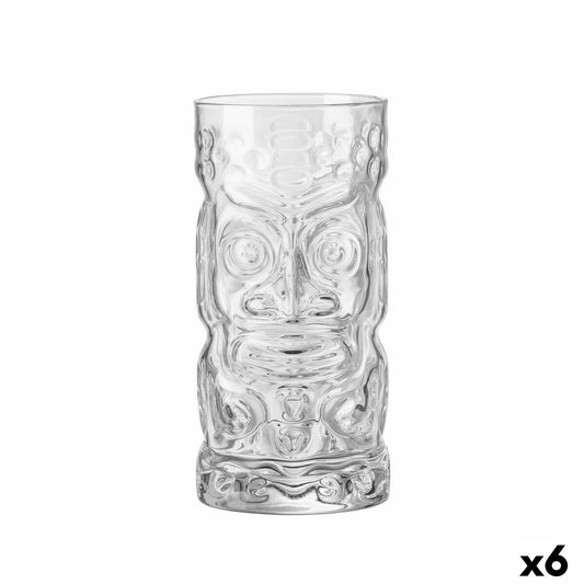 Tiki-lasit 500 ml, 6 kpl - lasiset tiki-juomalasit bartender-tyyliin
