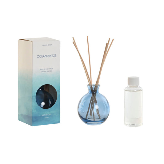 Tuoksutikku-diffuuseri 100 ml, Välimeren tuoksu, sininen lasipullo kotikäyttöön