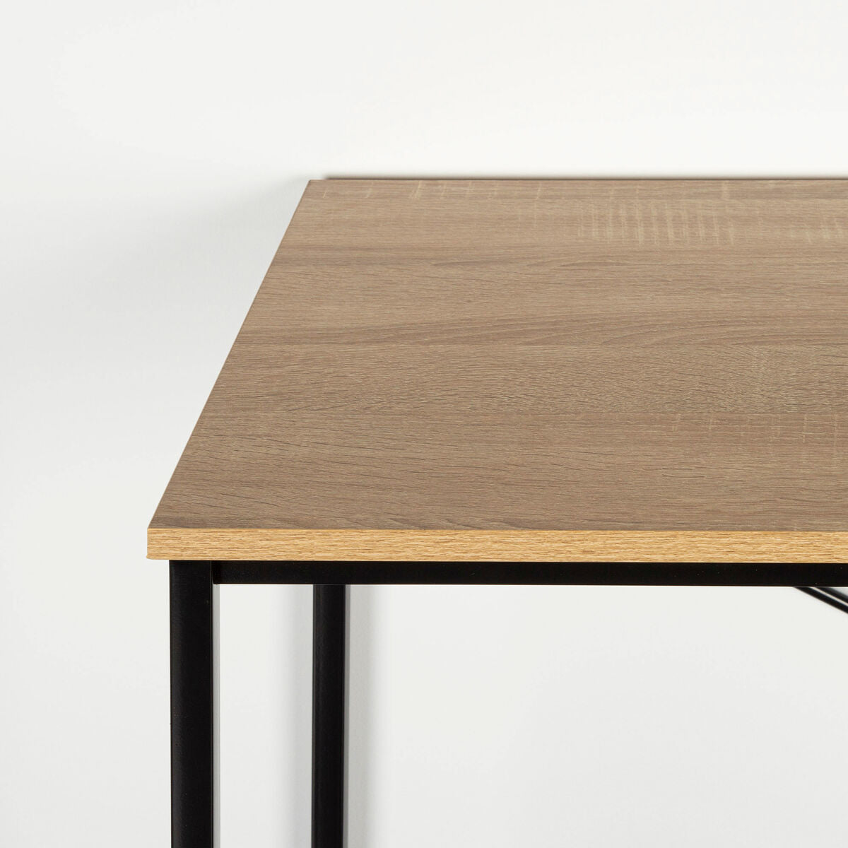 Työpöytä 120 x 71 x 60 cm teräsrunko, melamiinipinta minimalistinen kotitoimistoon