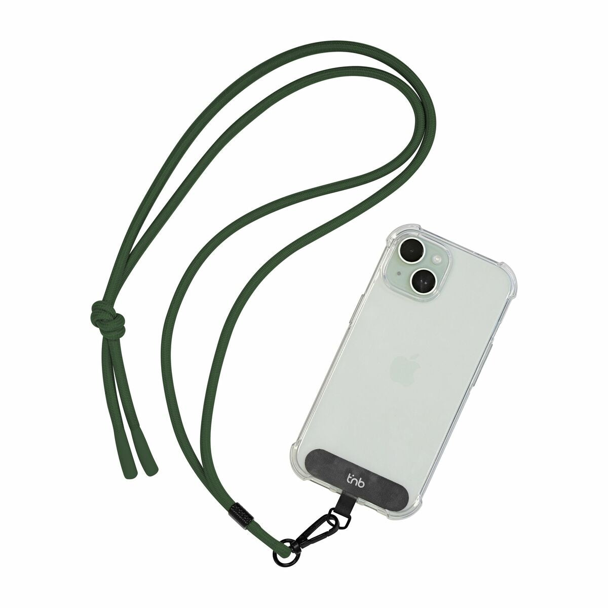 USB 2.0 A-B data- ja latauskaapeli, moniliitin, USB-C Micro USB Lightning, vihreä