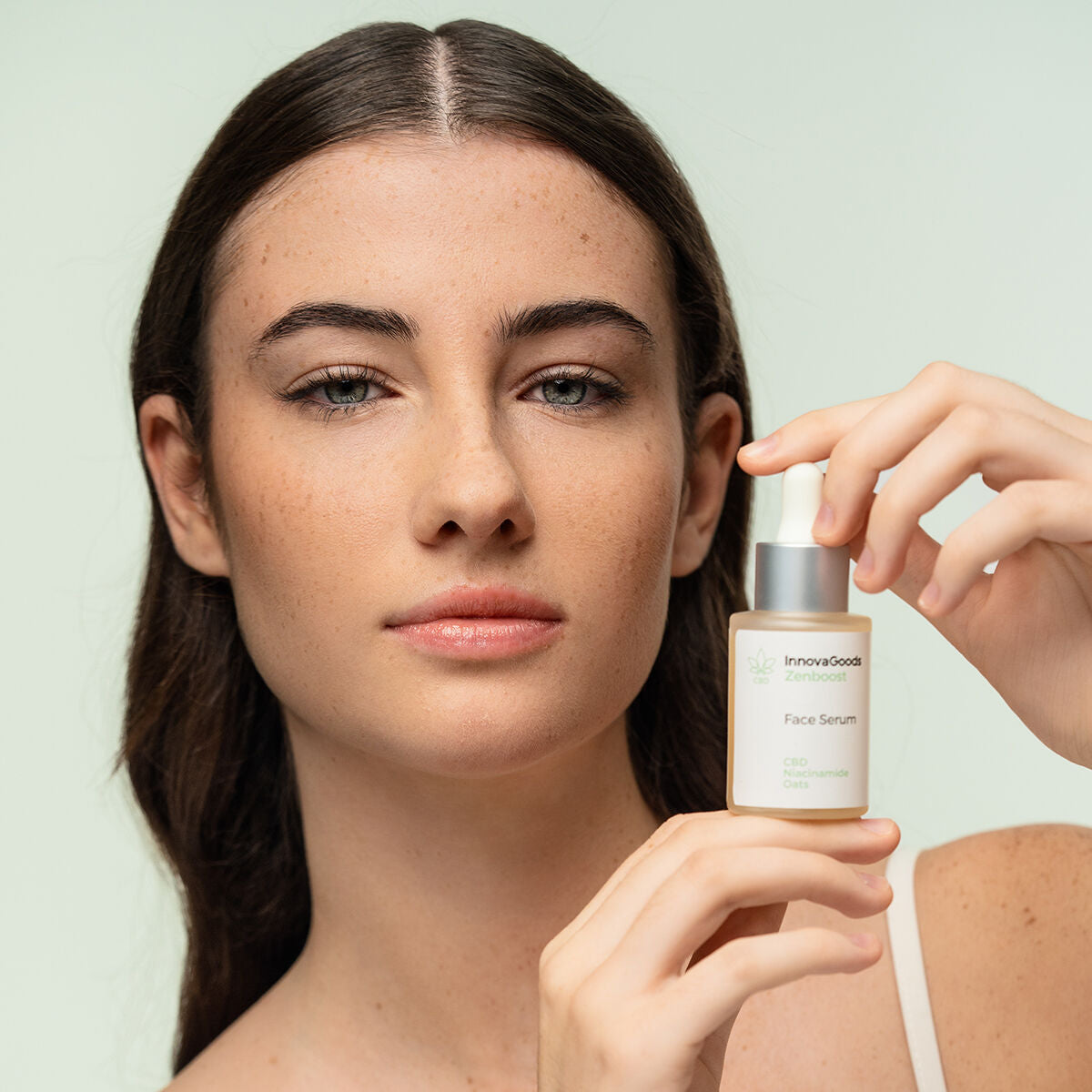 CBD kasvoseerumi, herkälle iholle 30 ml - niasiinihappo & hyaluronihappo, kaura – kaura ja kehäkukka THC-vapaa – kuva 8