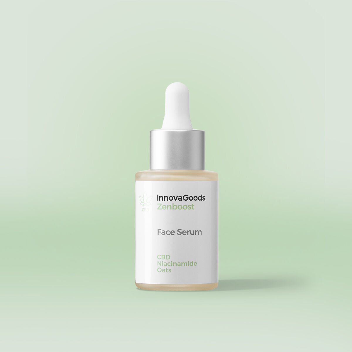 CBD kasvoseerumi, herkälle iholle 30 ml - niasiinihappo & hyaluronihappo, kaura – hyaluronihappo vegaaninen – kuva 2