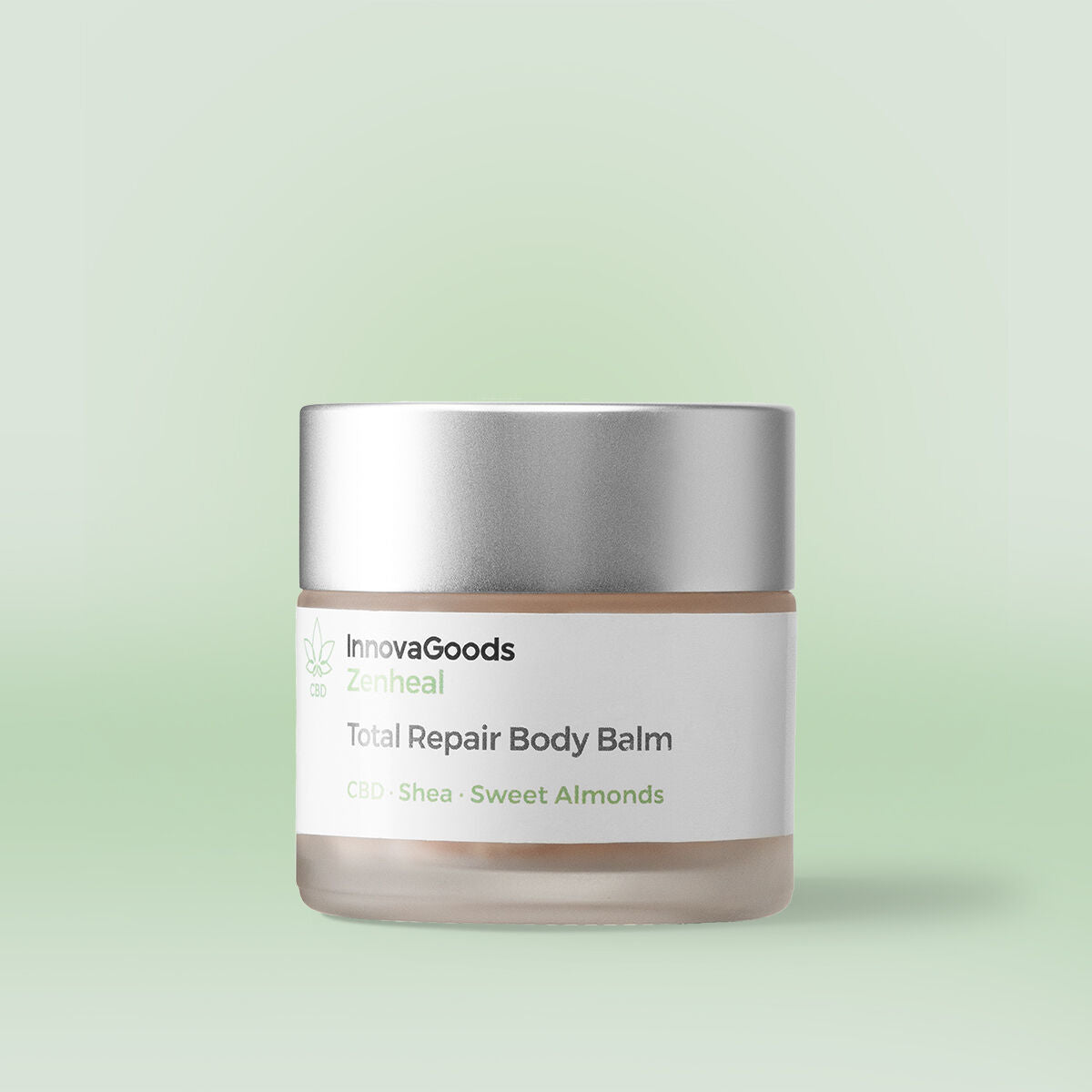 CBD vartalovoide korjaava & rauhoittava 50 ml, shea & manteli, herkälle iholle – vegaaninen lahja naiselle – kuva 1