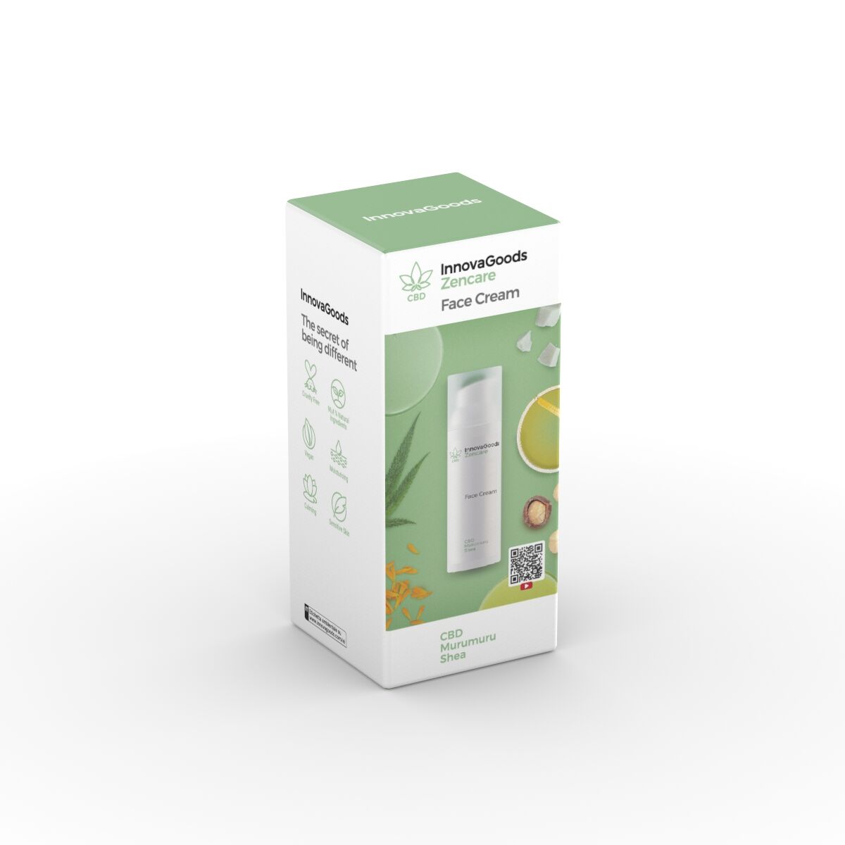 Kosteuttava kasvovoide CBD 50 ml, herkälle & kuivalle iholle, vegaaninen – lahja naiselle herkälle iholle – kuva 2