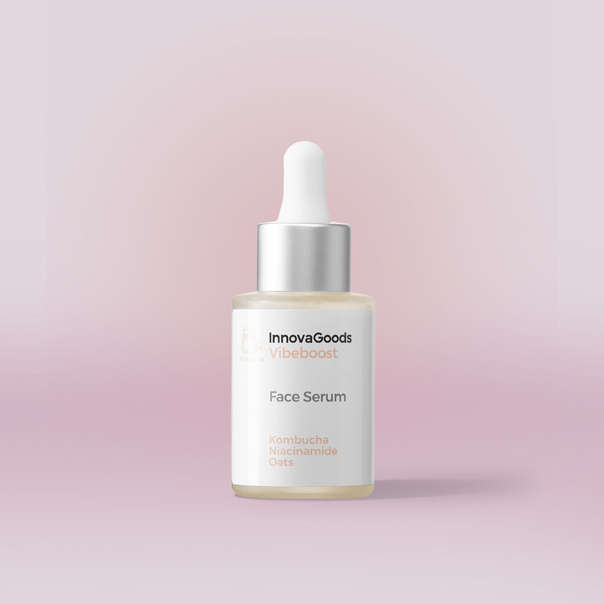 Kasvoseerumi kombucha, kosteuttava & kirkastava 30 ml, niacinamide, vegaaninen – päivittäinen hoito kasvoseerumi – kuva 1