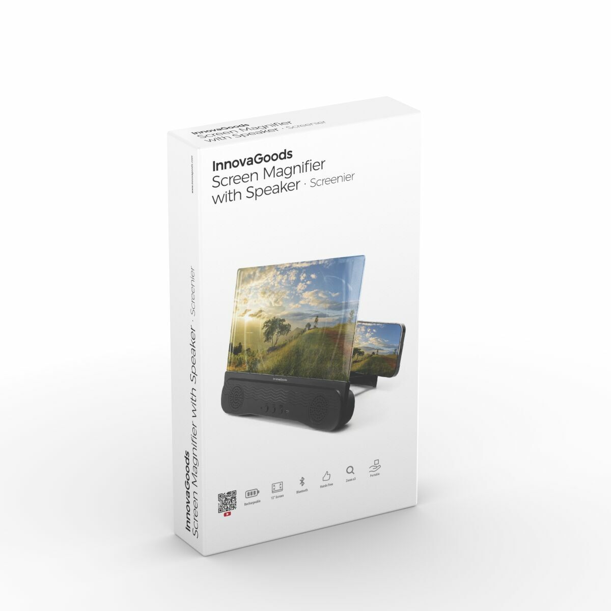 Puhelimen näytön suurennuslasi, ladattava Bluetooth-kaiutin, 12" x3 USB-C – puhelimen suurennuslasi matkakäyttö – kuva 8