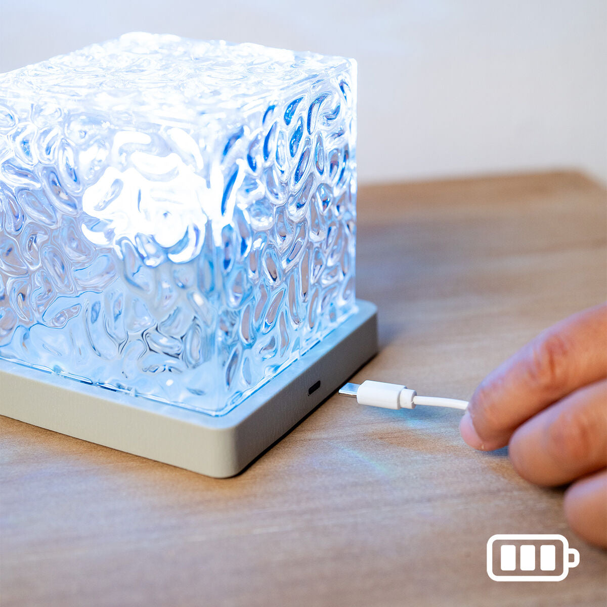 Revontuliprojektori kuutio, ladattava RGB, kaukosäädin & USB-C, makuuhuoneeseen – revontuliprojektori juhlatunnelma – kuva 3