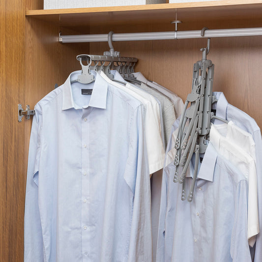 Vaateripustin 8-hengen taittuva, 360 asteen kääntyvä - paitoille & kevytvaatteille