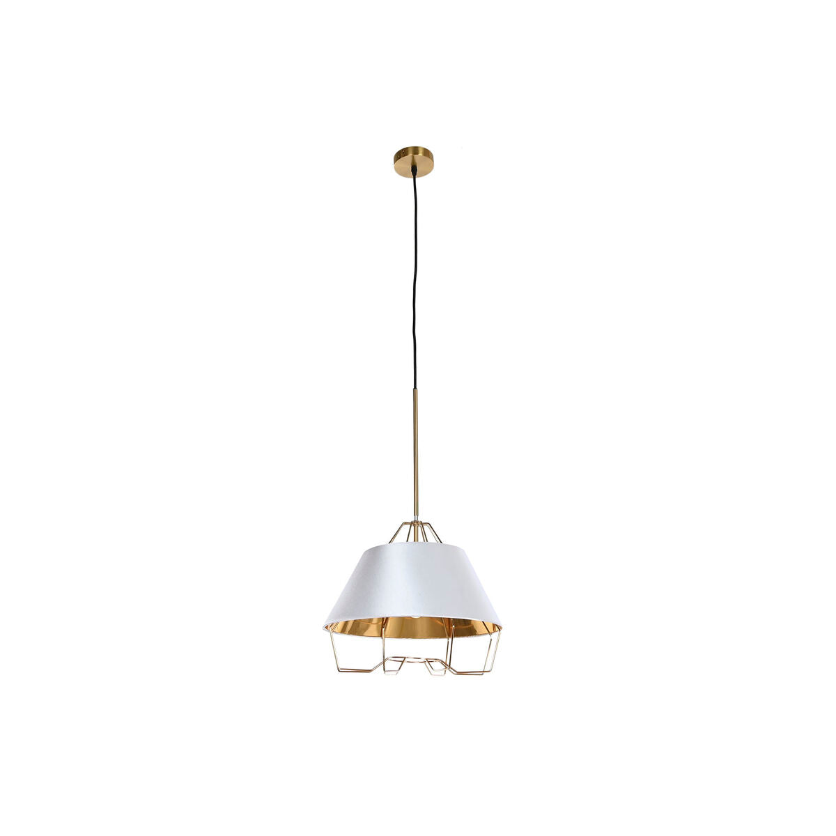 Riippuvalaisin valkoinen & kulta, moderni E27 50 W 38×38×32 cm