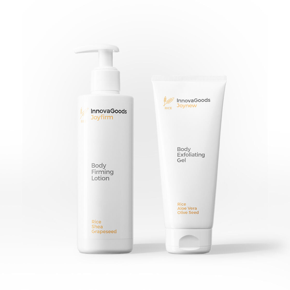 Vartalonhoitosetti kuoriva & kiinteyttävä, riisi vegaaninen