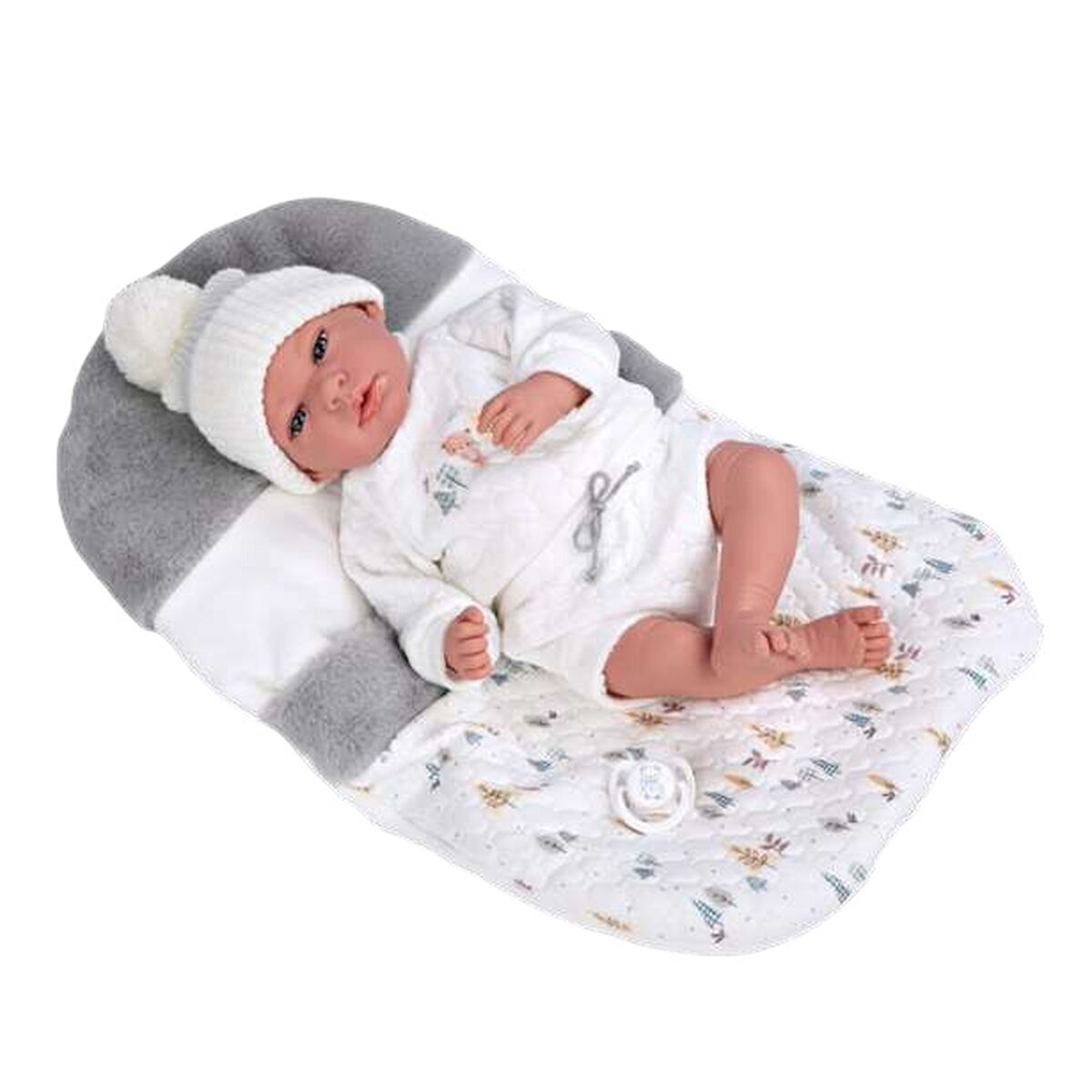 Vauvanukke 40 cm realistinen nukke, mukana tarvikkeet, lapsille 3+ Arias