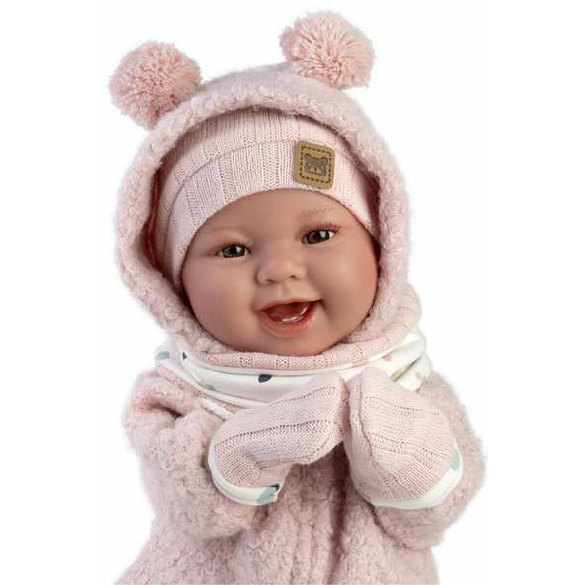 Vauvanukke 44 cm, pehmeä vartalo & ääni, mukana tutti, 3+ vuotta, Llorens