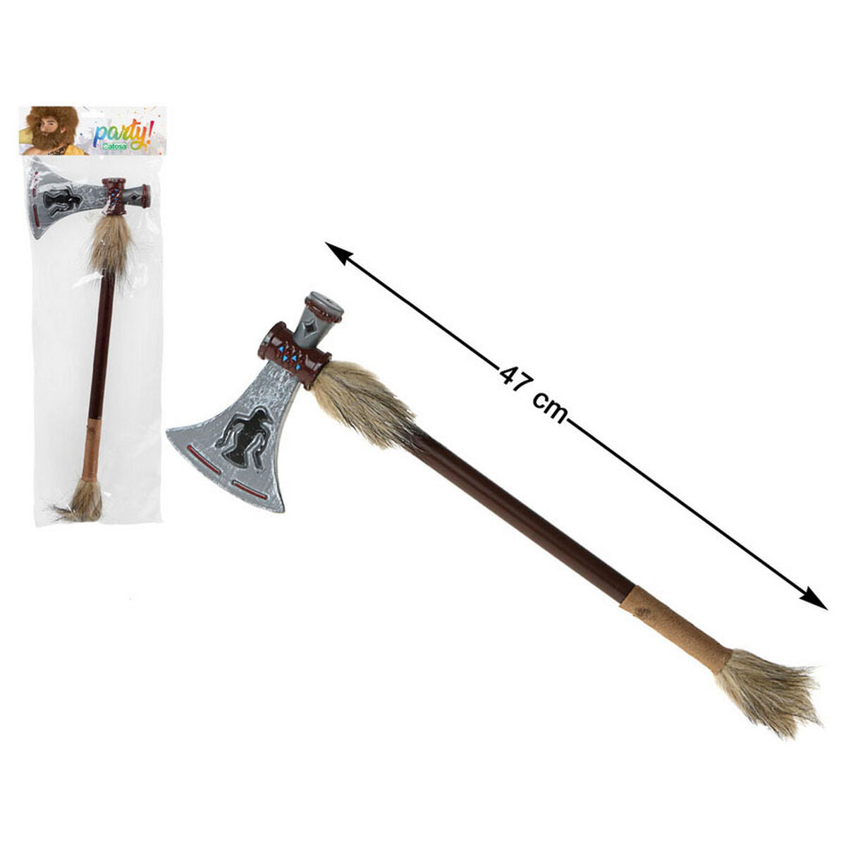 Viikinkikirves 47 cm, naamiaiskirves aikuisten